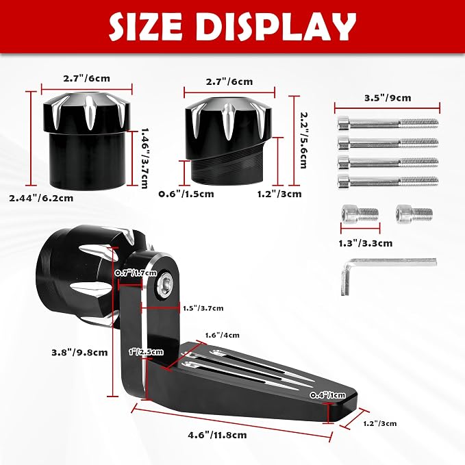 Adjustable 3rd Pegs The Missing "Centre Peg" + Decor Frame Caps For Can Am Spyder F3 F3-S F3-T F3-L 2015+ Models Aluminum Footpegs Accessories
