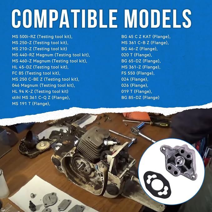 5910-850-4207 Tool Test Flange/Vacuum Teste Compatible with Stihl MS460, MS361, MS191, MS210, MS250, MS440, MS500i, MS660, MS360, 090, 090AV, 020T, 046, 024, 026, Replaces 5910-890-1200