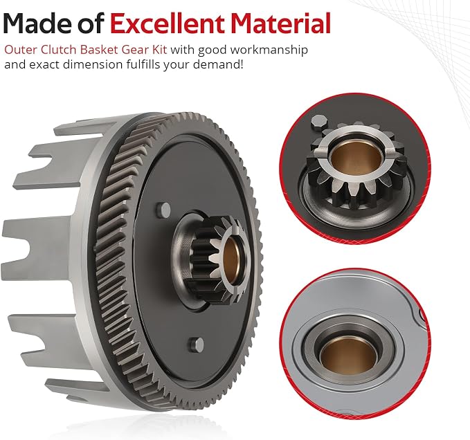 JAVIK Outer Clutch Basket Gear Kit For Yamaha Blaster 200 YFS200 1988-2006 O.E.M# 3JM-16150-01