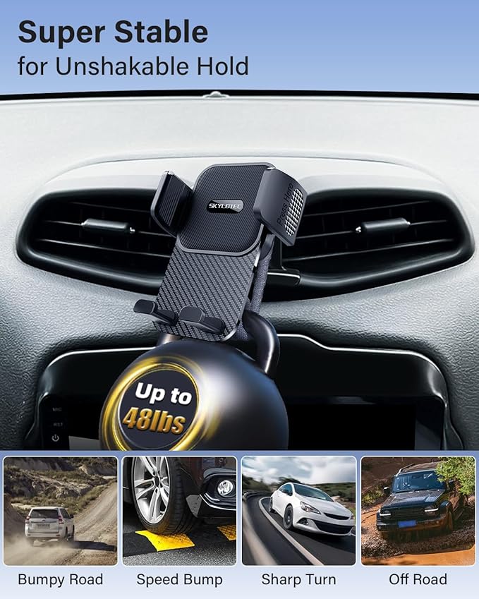 SKYLOTEC Car Phone Holder for Honda CR-V CRV 2017 2018 2019 2020 2021 2022 Accessories Automobile Cradles Phone Mount, Cell Phone Base Not Block Air Vent (Universal Holder)