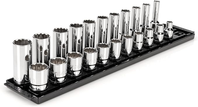 TEKTON 1/2 Inch Drive 12-Point Socket Set, 22-Piece | SHD92210