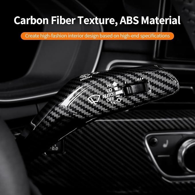 Steering Lever Cover Compatible with Audi Q5 2018-2025, Steering Wheel Column Shift Paddle Cover for Audi Q5 Sportback, Steering Wheel Shift Lever Rod Trim, NO Lane Keeping Function