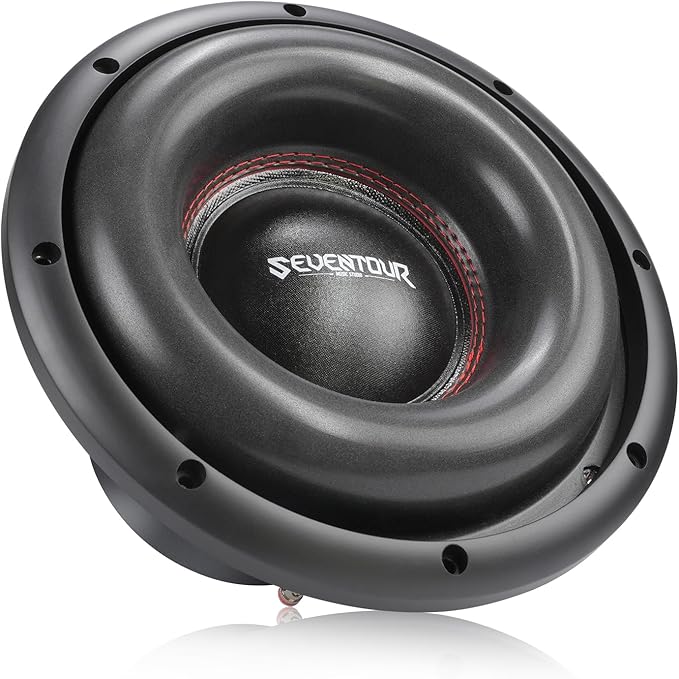 Seventour 10" 1200W Max Power Dual 4 Ohm Car Subwoofer,Dual Voice Coil High-Strength Dual Magnets,Foam Surround for Vehicle Stereo Sound System (10" - Dual 4 Ohm)