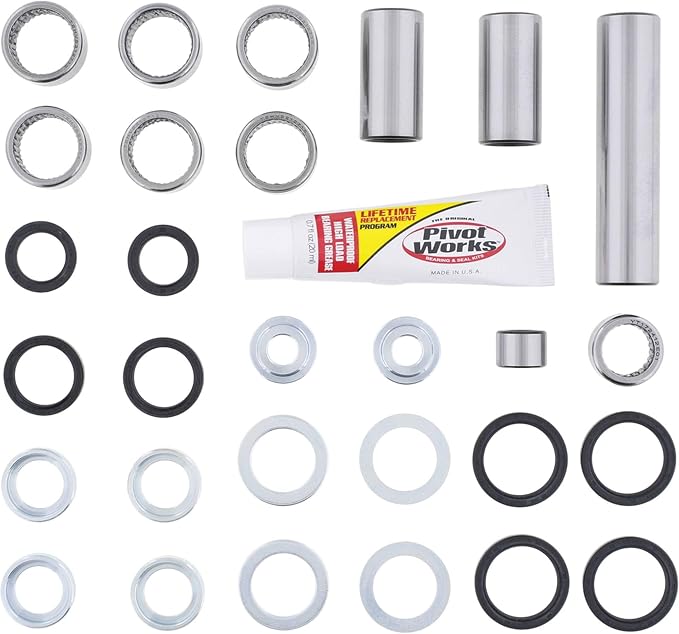 Pivot Works Linkage Rebuild Kit PWLK-Y35-000 Compatible with/Replacement for Yamaha WR250F 2015-2018, WR450F 2016-2018, YZ250F 2009-2018, YZ250FX 2015-2018, YZ250X 2016-2018, YZ450F 2009-2017