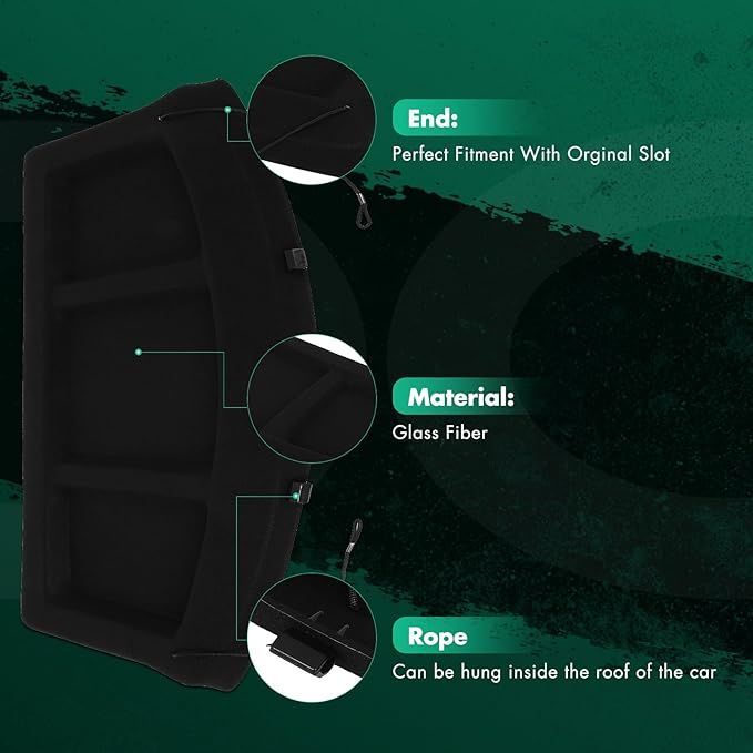SCITOO Fixed Rear Cargo Cover Shade 2018-2023 Fit for Hyundai Kona 1.6L Rear Trunk OEM Style Cargo Accessories Security Shade Cover