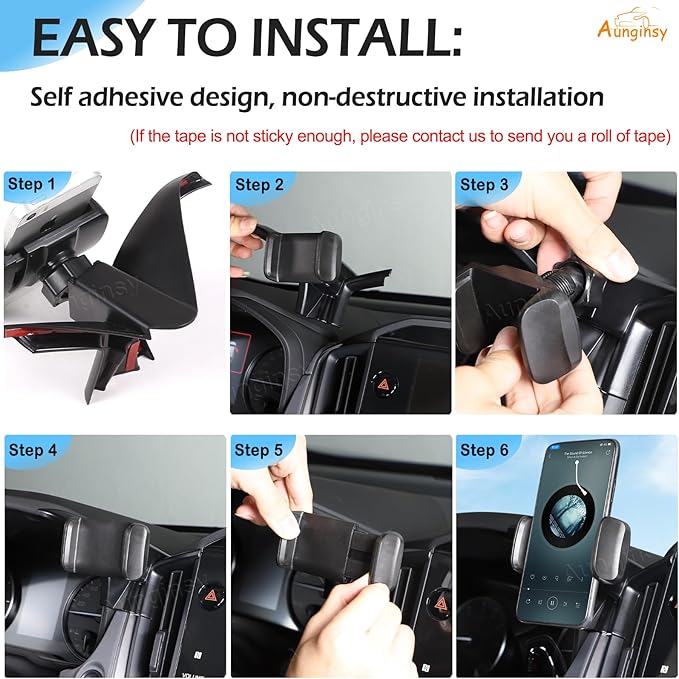 Car Phone Mount Compatible with Subaru Crosstrek 2024+ & WRX 2022+ Center Console Air Outlet Vent Panel Cell Phone Holder Dashboard Hands-Free Universal Mobile Phones Navigation Bracket Accessories