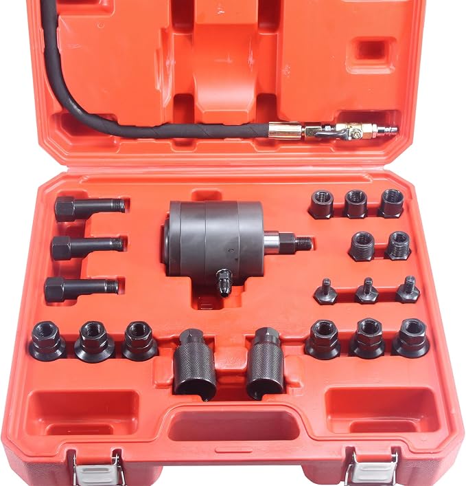 Upgrade Diesel Common Rail Injector Pneumatic Extractor Puller Removal Tool Set 21pcs Diesel Injector Extractor Tool Kit