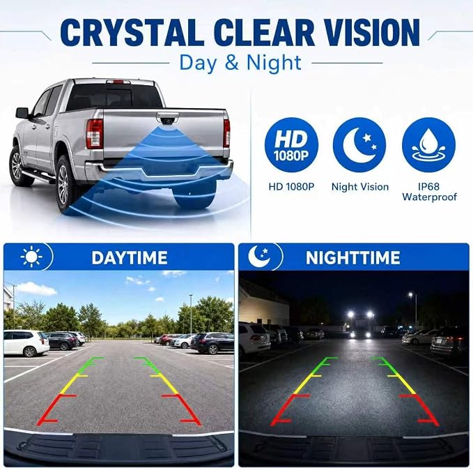 No. 20837341 Rear View Backup Reverse Parking Camera/Rear View Camera | Fit for Chevy Silverado 2007-2013 1500 2500 3500 HD 2011-2014 & GMC Sierra 1500 2007-2013 2500 3500 2011-2014 P/N:20986601