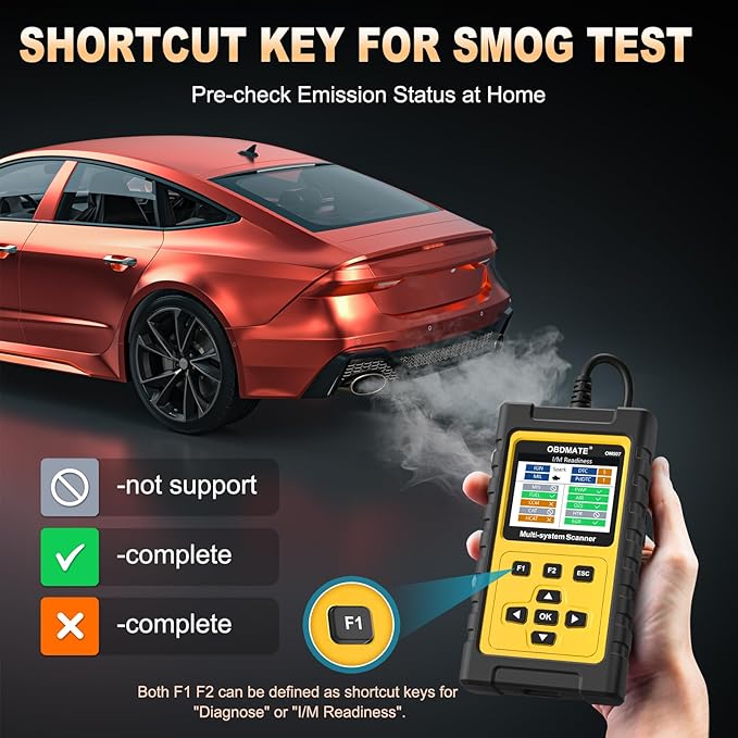 OBD2 Scanner Diagnostic Tool for GMC/Buick/Chevrolet/Cadillac, OM507 All Systems Diagnostic with 12 Resets (Oil/ETC/EPB/ABS/SAS/BAT Register...), Full OBDII Functions Read&Erase Fault Codes