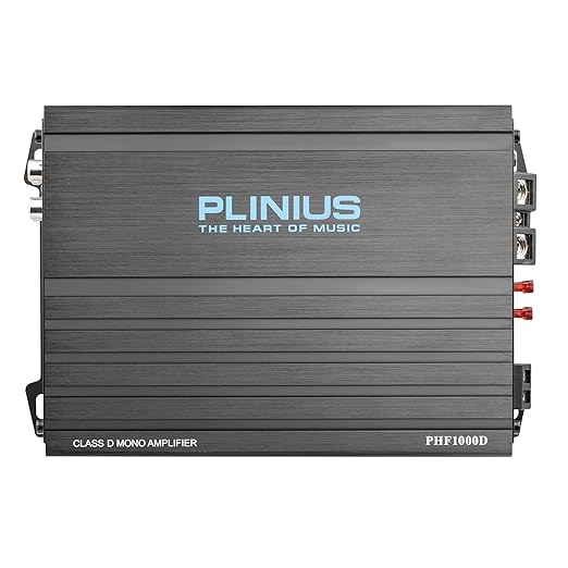 PLINIUS PHF1000D car Audio Amplifier Monoblock Class D MOSFER 1000 watts RMS Remote Subwoofer Level Control