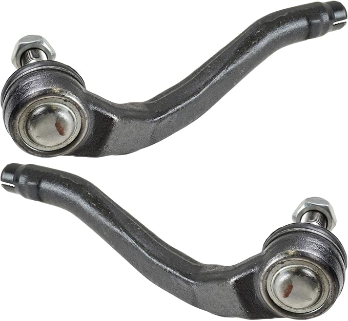 TRQ Outer Driver and Passenger Side Tie Rod Set 2 Piece Compatible with 1998-2003 Mercedes-Benz ML320 1999-2001 ML430 2000-2003 ML55 AMG 2003-2005 ML350 2002-2005 ML500