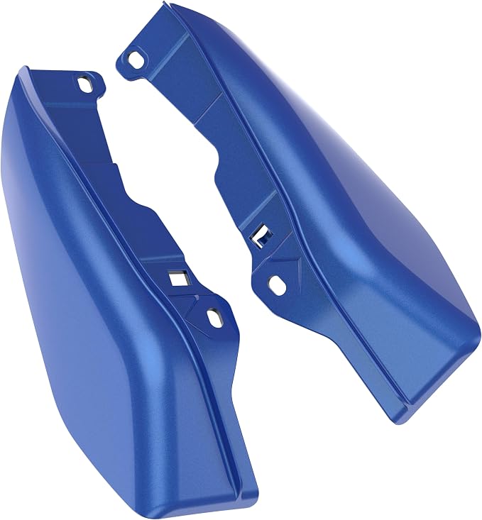 Color - Matched Mid Frame Air Deflectors Heat Shield, Perfectly Fit for Harley Touring Models 2009-2026 Blue Max