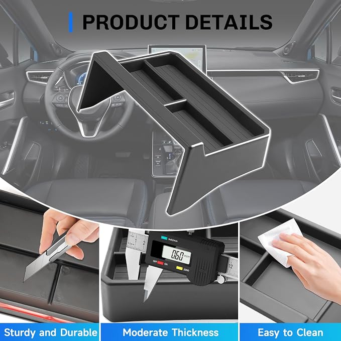 SXCY for 2026 Toyota Corolla Cross Dashboard Organizer Tray [2026, XLE/XSE 10.5 Inch Only] for 2026 Toyota Corolla Cross Accessories Screen Back Tray 2026 Corolla Cross Behind Dash Console Organizer
