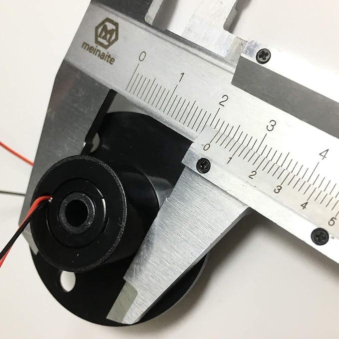 Taidacent Hollow Slip Ring Rotary Electrical Contact 2/4/6/12 Road Collector Ring Conductive Electric Motor Slip Ring Rotating Connector (2 Wire 2A Inner Hole 5mm Outer Diameter 22mm)