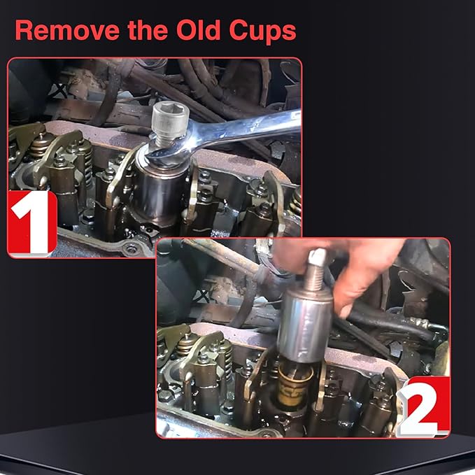 EVRBUL Upgraded Injector Sleeve Cup Removal Installation Tool Kit Compatible with Ford E-Series 7.3L,Ford F-Series 7.3L,Ford Excursion 7.3L,Ford Powerstroke 7.3L,Ford Navistar 7.3L 1994-2003