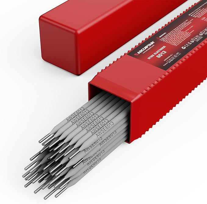 ARCCAPTAIN E6013 Welding Rod 3/32" 2LB Carbon Steel Welding Sticks Electrodes, Welding Rods ARC Welding Equipment