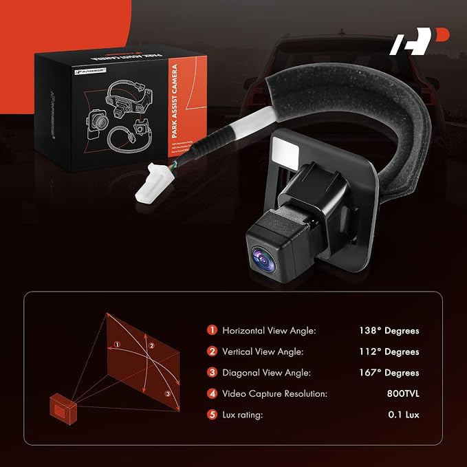 A-Premium Rear View Backup Camera Compatible with Nissan | Parking Camera for 2010 2011 2012 Sentra - Replace# 28442ZT50A
