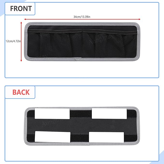 Aunginsy 1Pcs Inner Door Storage Bag Compatible with Toyota Tundra 2022 2023 2024 2025 2026 Pickup Front Door Side Panel Storage Pocket Box Mesh Organizer Tray Pouch Expansion Interior Accessories