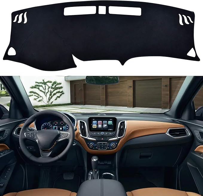 SPEEDWOW Dash Board Custom Cover Mat Carpet Compatible with 2018 2019 2020 2021 Chevrolet Equinox SUV