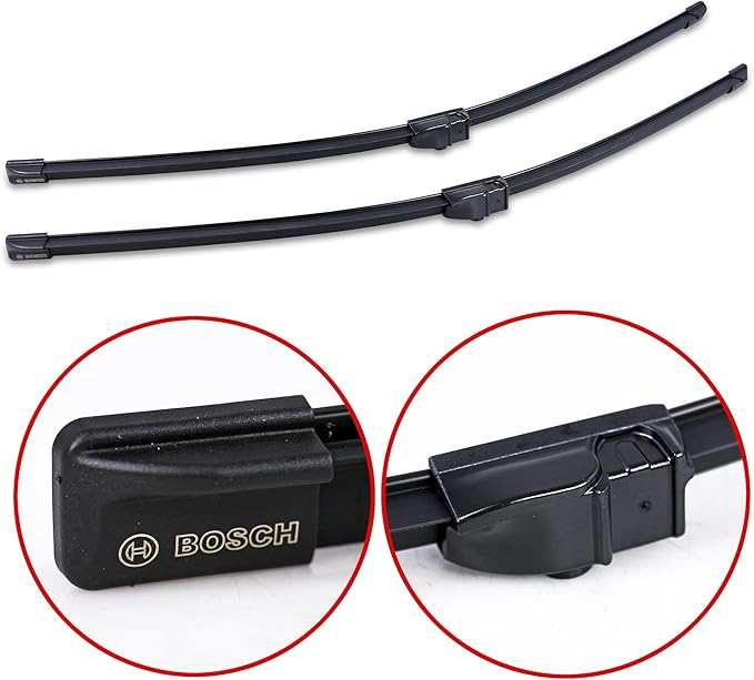 BOSCH 3397009034 AeroTwin OE Replacement Wiper Blades Driver & Passenger Side - Set of 2 (26" & 26") Side Lock 22mm