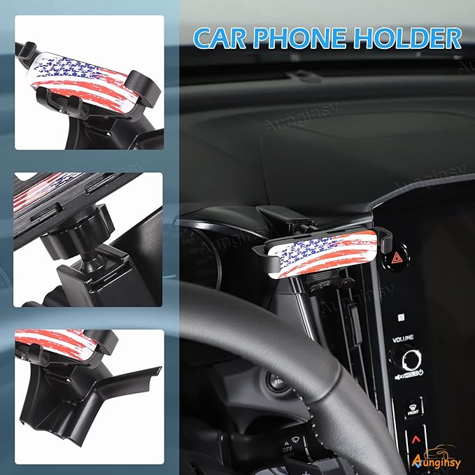 Car Phone Holder Compatible with Subaru Crosstrek 2024+ & WRX 2022+, Center Console Air Outlet Vent Panel Mobile Phone Mount Dashboard Hands-Free Universal Cell Phones Navigation Bracket Accessories