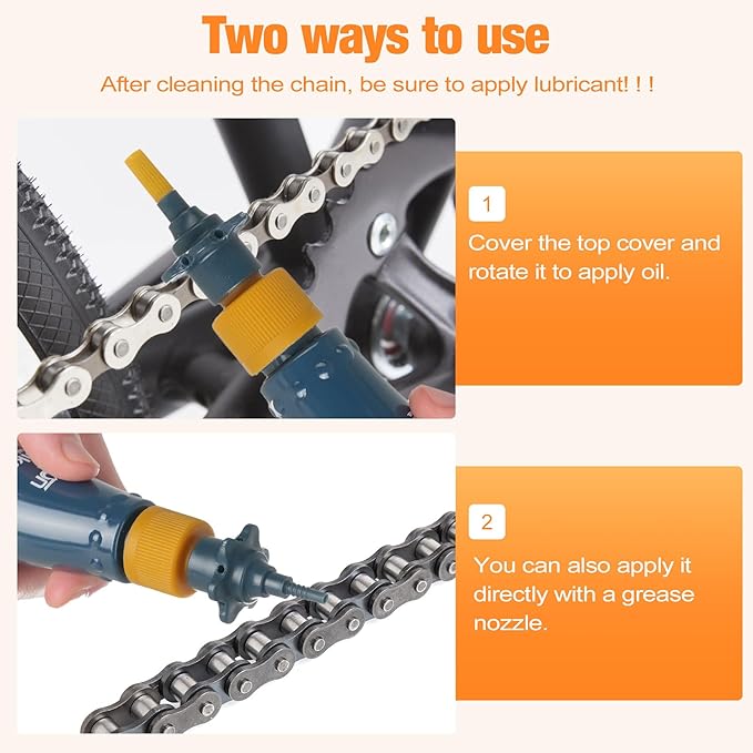 LOQOMI Bicycle Cleaning Kit including chain Cleaing Agent,chain brush,maintenance tool,lube,degreaser
