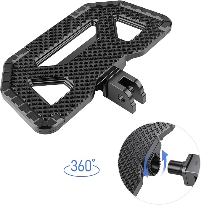 Foot Pegs for Harley Softail 2018-2025 CNC Adjustable Floorboards | 360° adjustable billet CNC aluminum foot pegs with an anti-slip design for superior comfort and control.