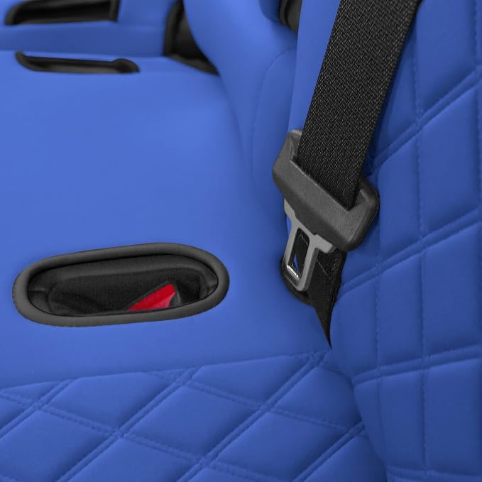 FH Group Custom Fit Car Seat Covers Specifically Made for 2020-2025 Tesla Model Y Ultraflex Neoprene Water Resistant Automotive Seat Covers - Rear Set Solid Blue