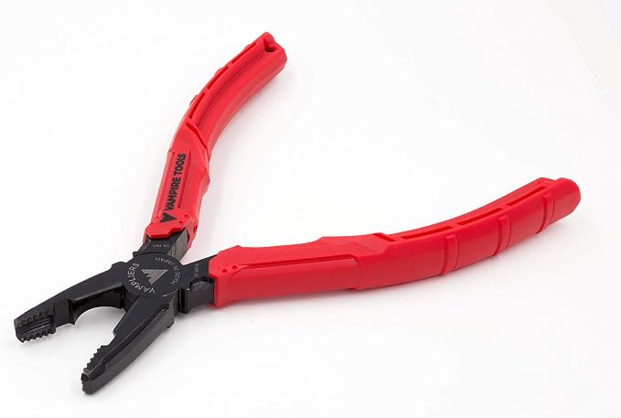 VAMPLIERS 2-PC Screw Extractor Pliers Set. Made in Japan: 8" Linesman Pliers + 6.25" Black Oxide Multipurpose Plier