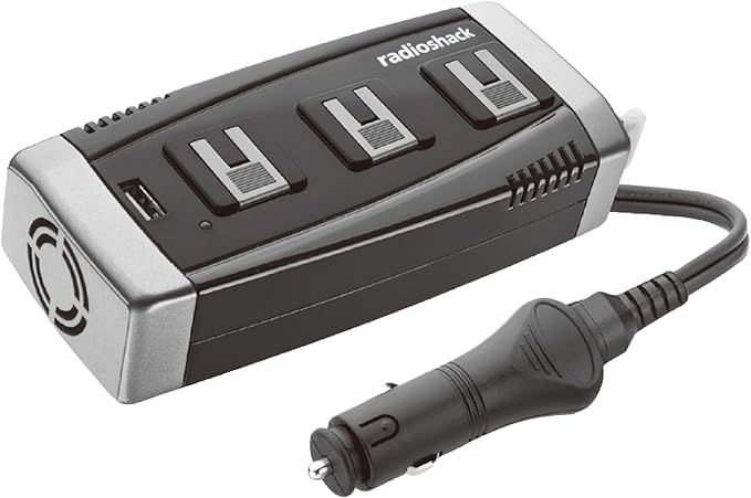 RadioShack 150W Power Inverter, 3-Plug Adapter with USB