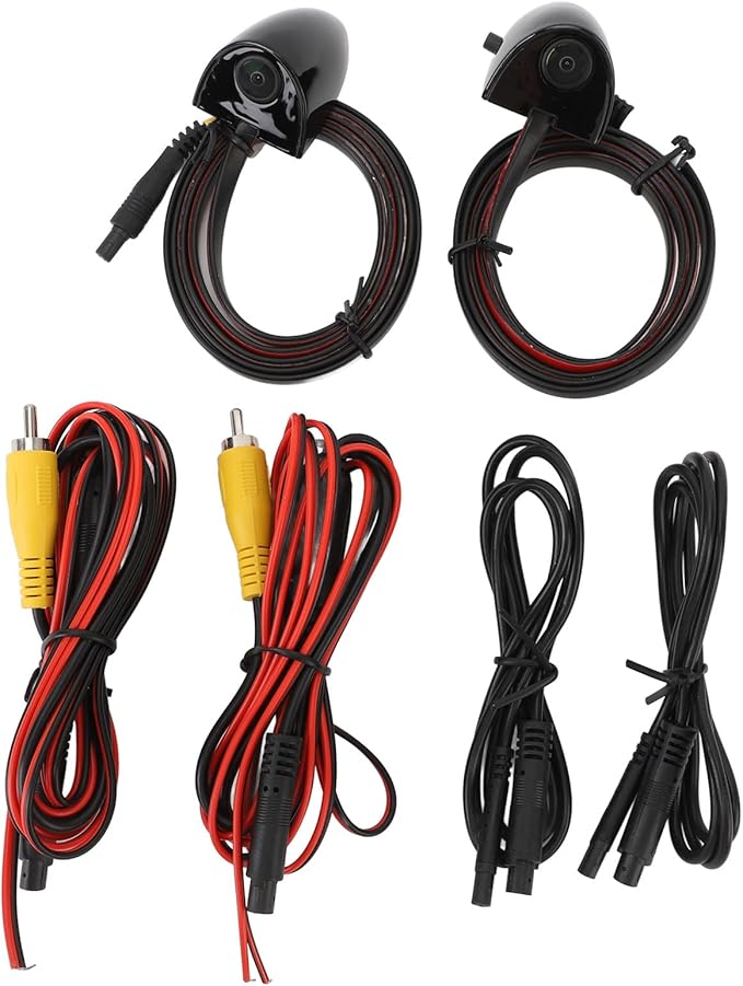 Blind Spot Camera,Night Vision Car Side Door View Blind Spot Camera for Car Surveillance System (Black)