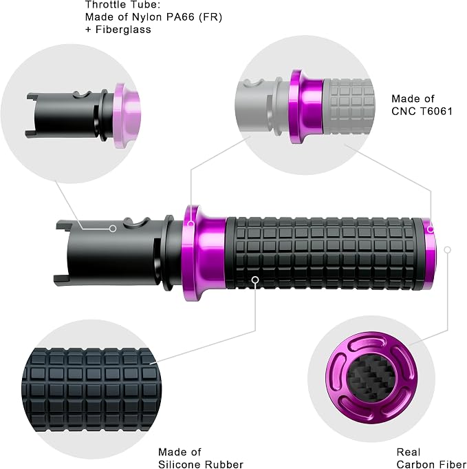Electronic Throttle Control Handlebar Grips Compatible with 2023 CVO 121 Road Glide/Street Glide, 2024-2025 FLTRX/ST/FLHX, 25-Later Softail