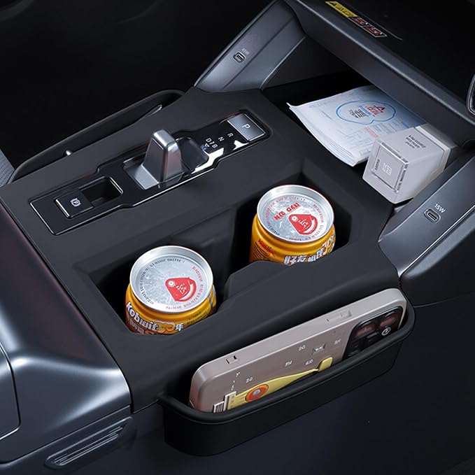 Center Console Organizer for Toyota RAV4 2026 Accessories Non-Slip Tray Interior Storage Box Black
