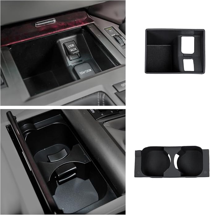 Central Control Water Cup Mat Is Applicable to Internal Modification of 2010-2013 Lexus GX460 Silicone Non-Slip Mat Storage Box Protective Pad Lexus GX460 Accessories (2010-2013)