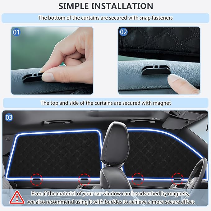 ZATOOTO Car Window Shades for Outback 2015-2020, Double Layer Blackout Shade with Breathable Mesh Screen and Reversible Window Cover Design Privacy & UV Protection for Travel Trip Camping