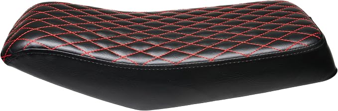JMCHstore Red Diamond Stitch Retro Mini bike Seat for Monster Mega Moto MMB80 80cc FRP GMB100 98cc, For Coleman RB100 RT100 Mini Bike Cushion Replacement parts