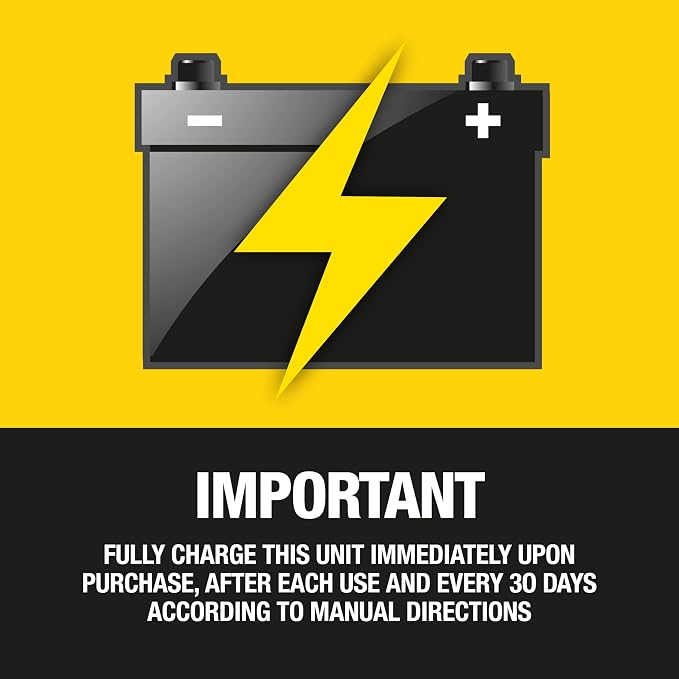 STANLEY J5C09 1000 Peak Amp Automotive Jump Starter, Portable Power – 2.1A/10W USB Port, 12V Outlet, 120 PSI Air Compressor for Tires, Bikes & Sports Equipment | Portable Power, 2.1A/10W USB Port, 12V Outlet, 120 PSI Air Compressor for Tires, Bikes & S...