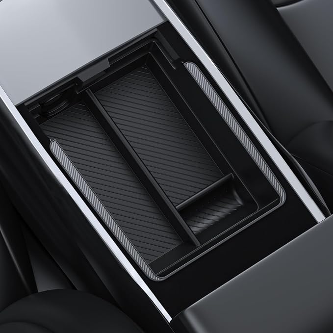 BASENOR Tesla Model Y Armrest Console Organizer and Lower Center Console Organizer
