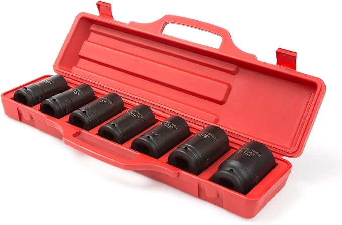 TEKTON 3/4 Inch Drive Impact Socket Set, 7-Piece | 4890