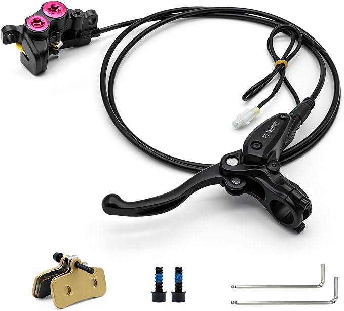 Rear Hydraulic Brake Kit & Brake Caliper Master Cylinder Assembly for Surron Light Bee X Segway X160 X260 Talaria Sting MX3/R MX4/XXX Electric Dirt Bike Parts