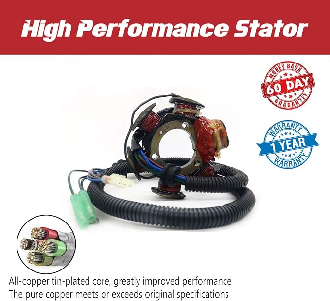 Stator for Yamaha Jetski 65U-85510-01-00,65U-85510-00-00 Assy GP1200/ XL1200 / SUV/ LS2000/ LX210 1997 1998 1999 2000 2001 2002 2003 2004