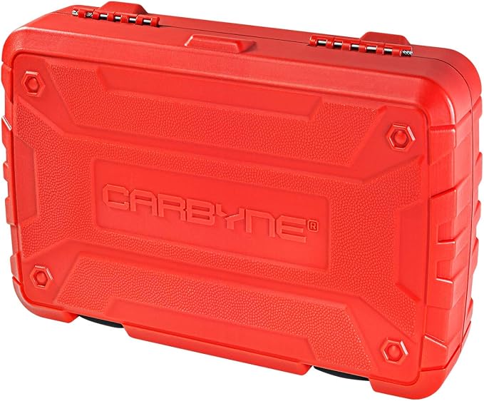 CARBYNE 65-Piece 1/4 in. Drive Socket and Ratchet Set, SAE and Metric, 6 Point, CrV Steel, 90-Tooth Ratchet, Deep and Standard Sockets, Storage Case