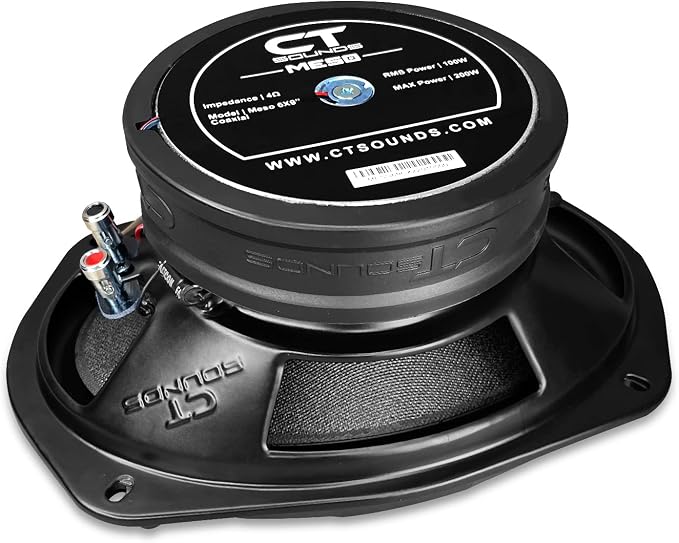 CT Sounds Meso 6x9” 400 Watt 2-Way Premium Coaxial Car Speakers, Pair