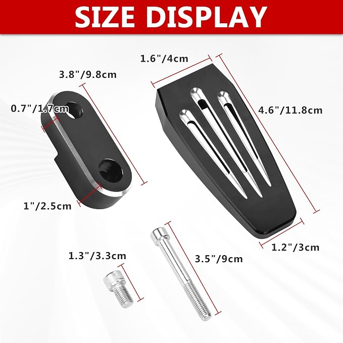 3rd Pegs The Missing "Centre Peg" For Spyder F3 / F3-S / F3-T / F3-L 2015+ | CNC Cutting Aluminum,Adjustable,Provde Extra Positions for Feet,Help You to Get on/off Easily,Better Riding Experience
