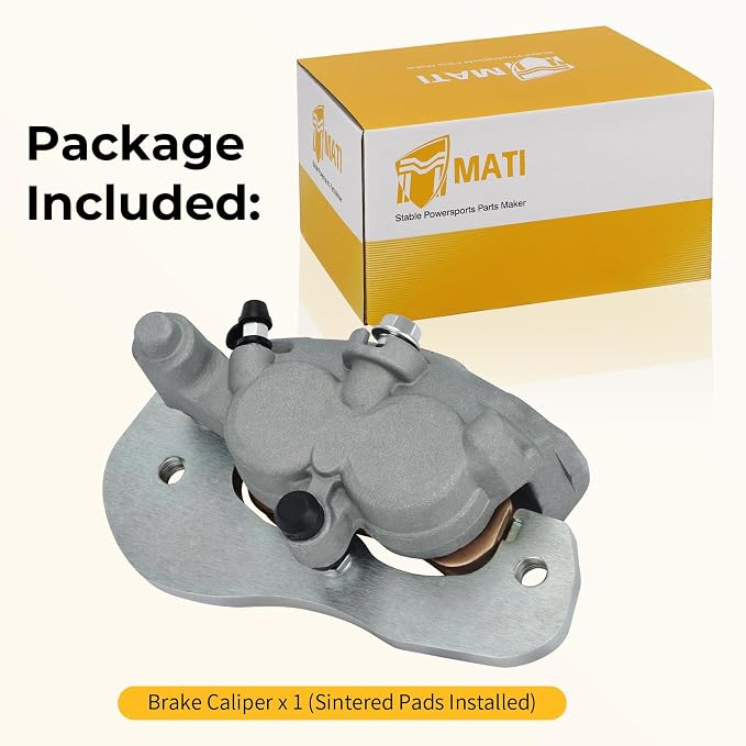 Rear Right Brake Caliper & Sintered Pads for Can Am Maverick Trail/Sport 2018-Up Defender Max/Pro/6x6 2017-Up Commander 1000/700 2021-Up