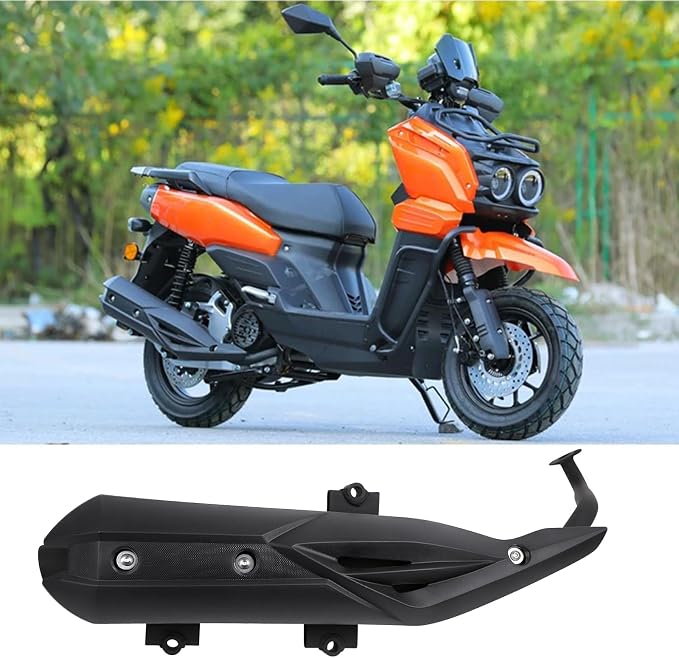 MINHO Heavy Iron Motorcycle Exhaust Muffler, Direct Replacement for Chinese GY6 Scooter, Tank 150cc 200cc Moped Exhaust Silencer