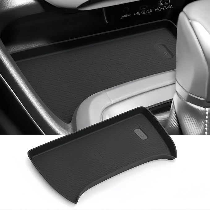 Wireless Charging Protective Mat for Subaru Crosstrek/Impreza 2026 2025 2024, Center Console Interior Accessories Silicone Anti-Slip Wireless Charger Cover Pad for 2024-2026 Crosstrek/Impreza