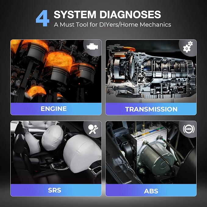 2026 Autel ML629 OBD2 Scanner ABS SRS Engine Transmission Diagnoses OBD II Full Functions Upgraded Version of AL519/AL619/ ML619 for DIYers Professionals