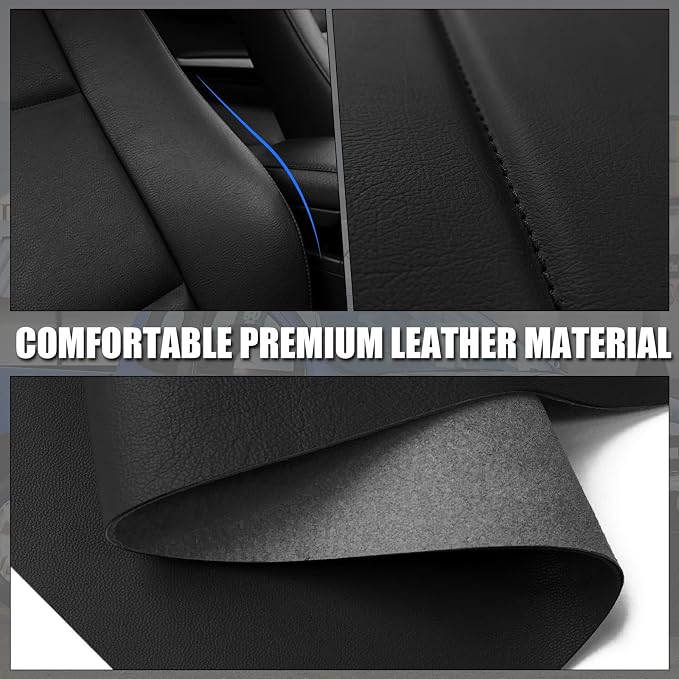 SAPUBK Custom-Fit Front Seat Covers Replace for 2004-2008 Acura TL, Driver and Passenger Premium Leather with Composite Soft Foam Lining Seat Cover