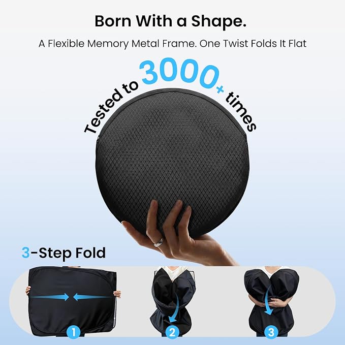 REEVAA 2026 3rd Pro Windshield Sunshade for 2019-2026 Toyota Corolla | Dual-Layer Heat & Sun Defense, OEM Design | Foldable Sun Shade Car Accessories with Storage Bag